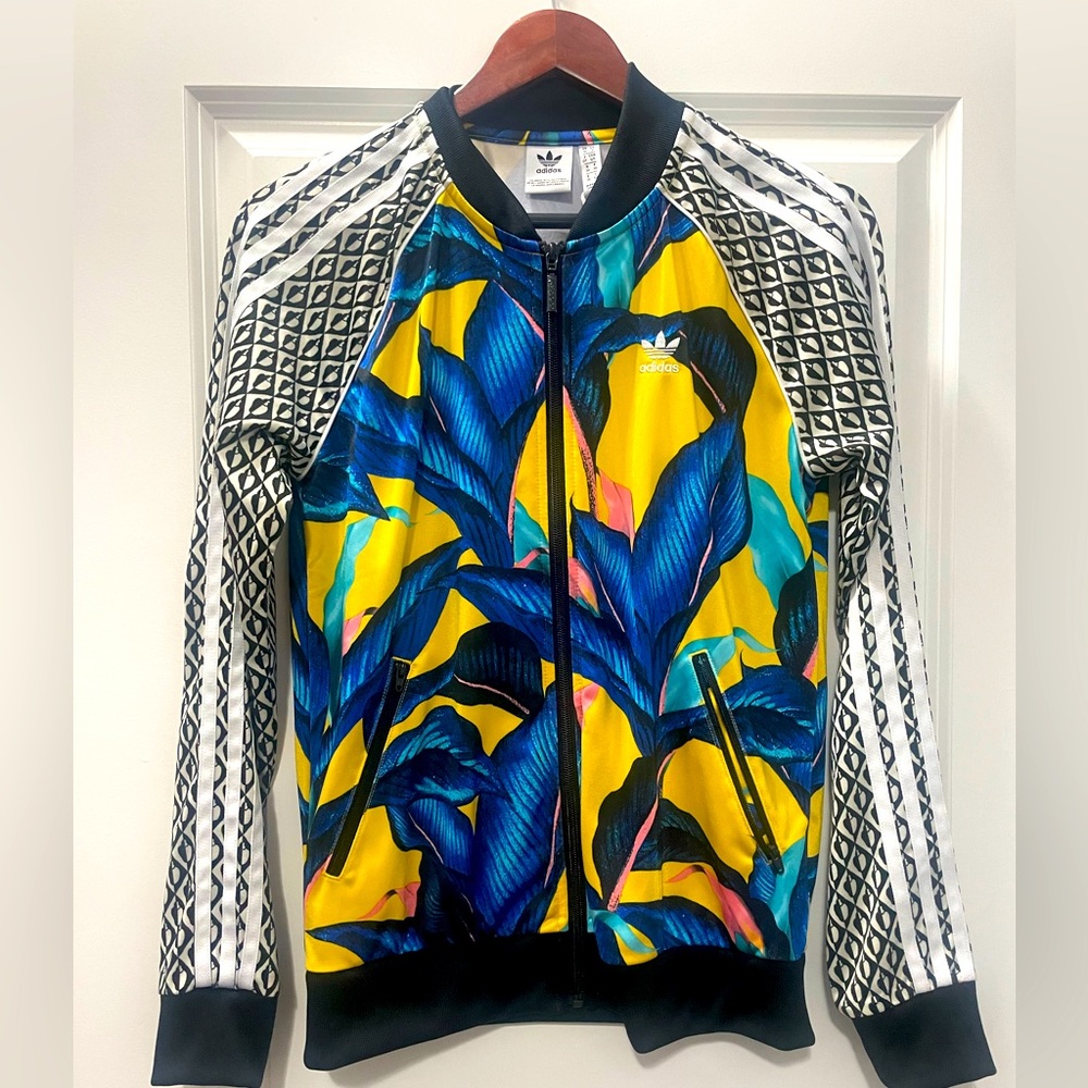 Adidas Tropical bomber track jacket size small, tags ripped off but brand new